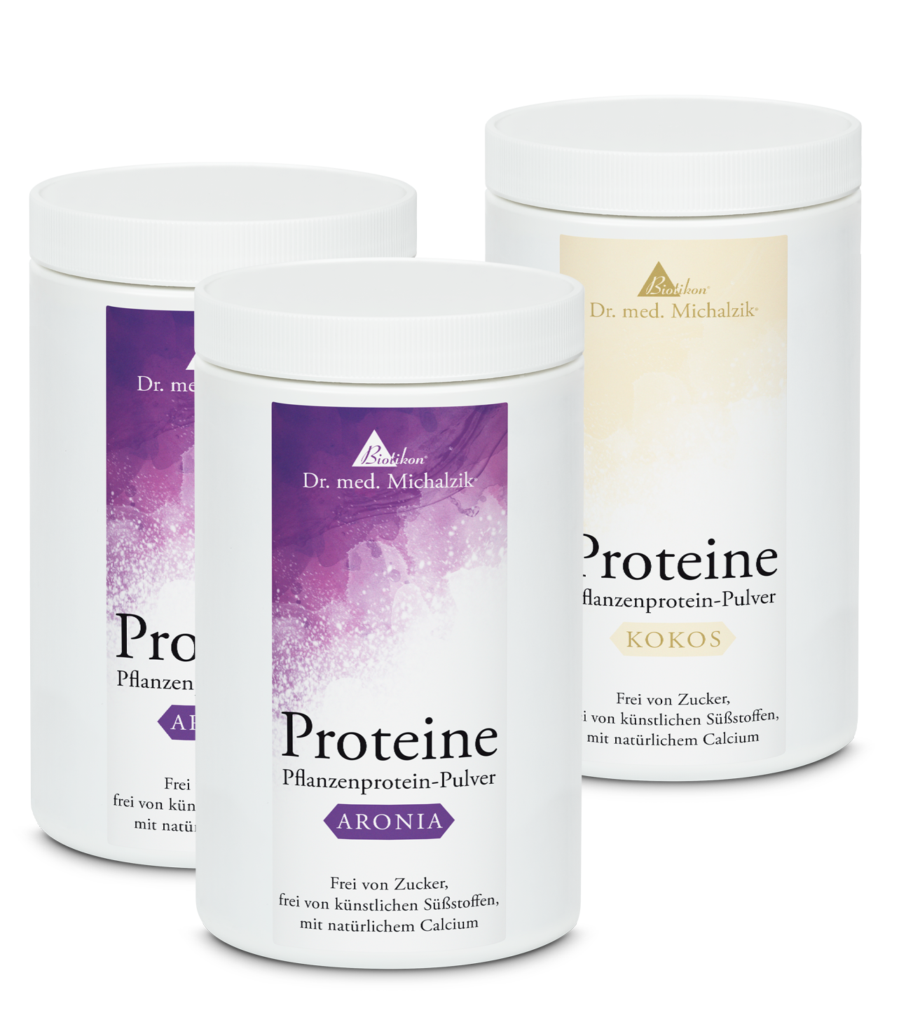 Proteine - 3er-Pack, 2x Aronia + Kokos