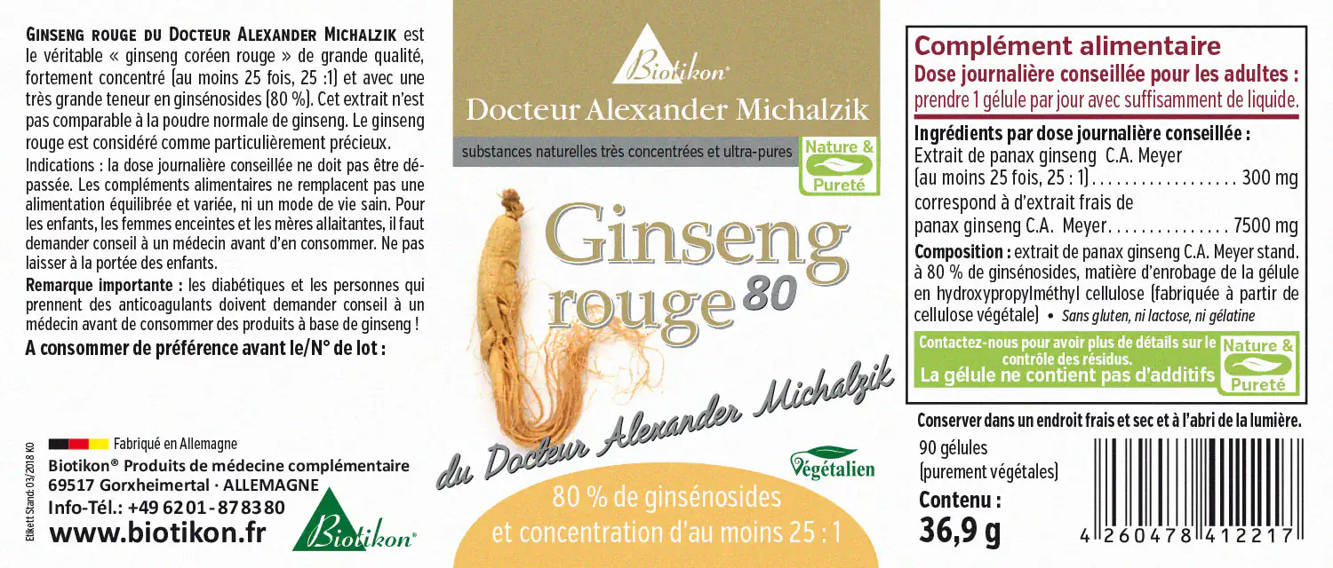 Ginseng nach Dr. med. Michalzik