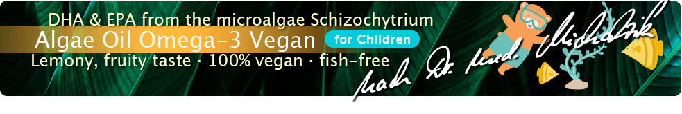Vegan Omega-3 algae oil for children
