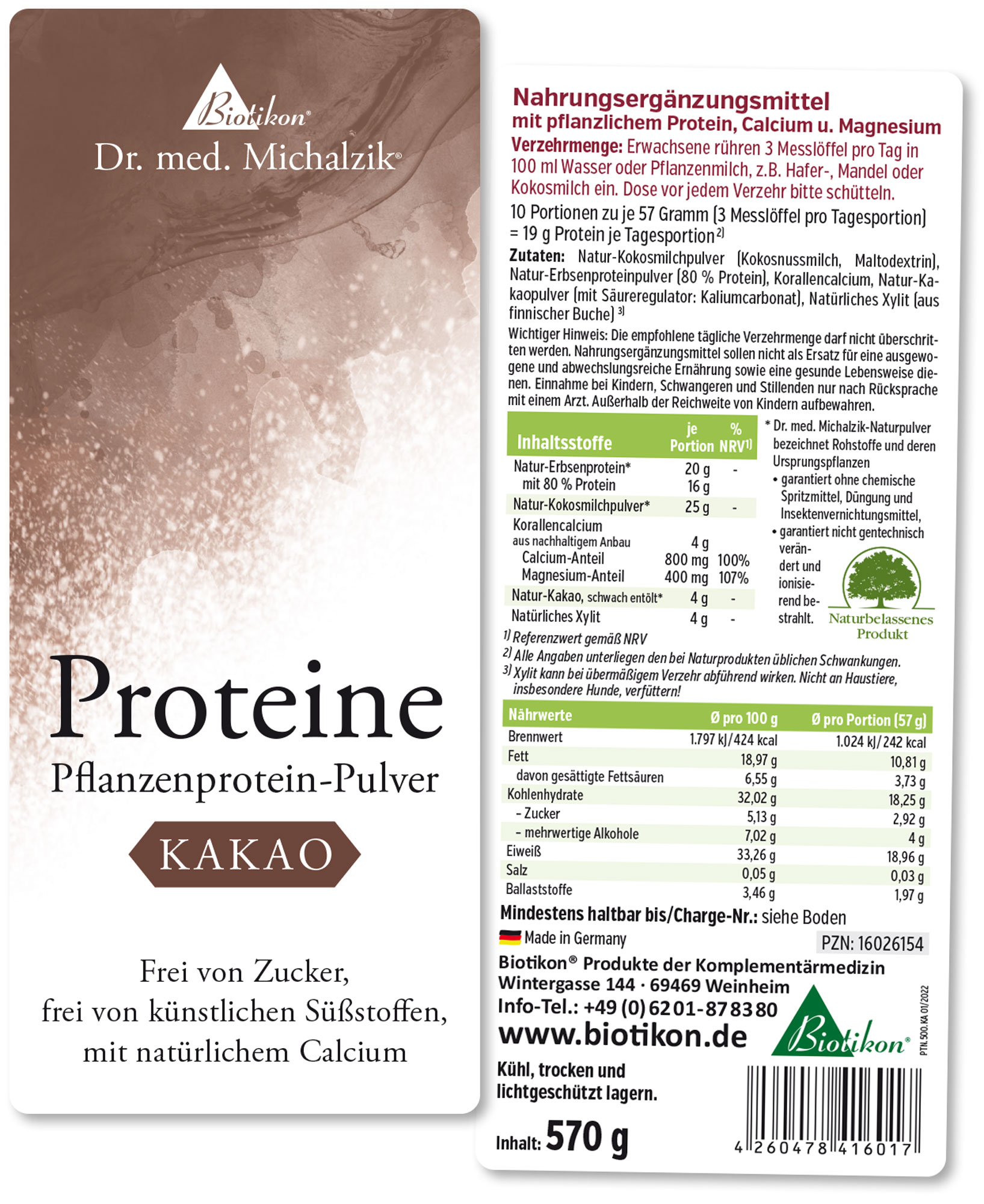 Proteine - 3er-Pack, 2x Kakao + Kokos