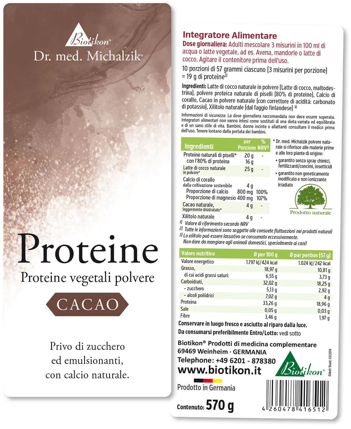 Proteine - 3er-Pack, 2x Aronia + Kakao