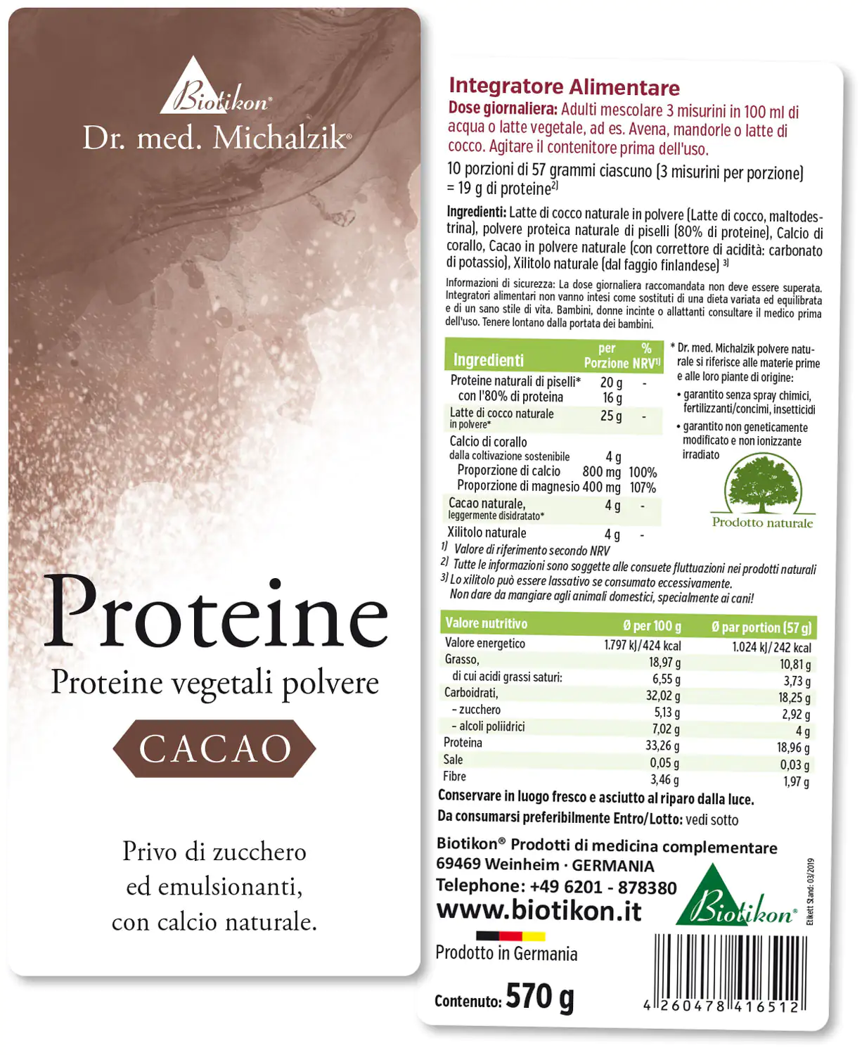 Proteine - 3er-Pack, 2x Kakao + Kokos