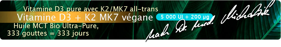 Vitamine D3 + K2 MK7 5 000 UI + 200 mcg gouttes véganes