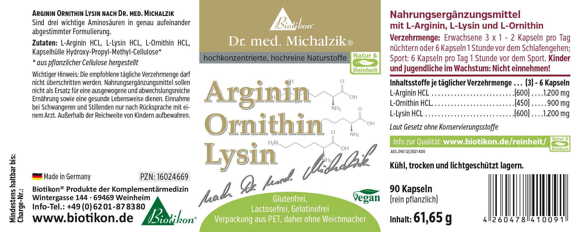 Arginin Ornithin Lysin