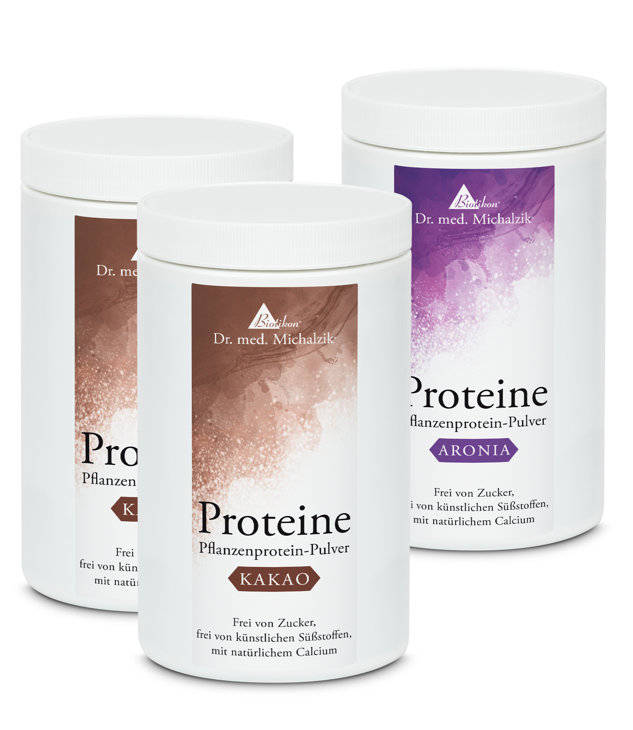 Proteine - 3er-Pack, 2x Kakao + Aronia Proteine - 3er-Pack, 2x Kakao + Aronia