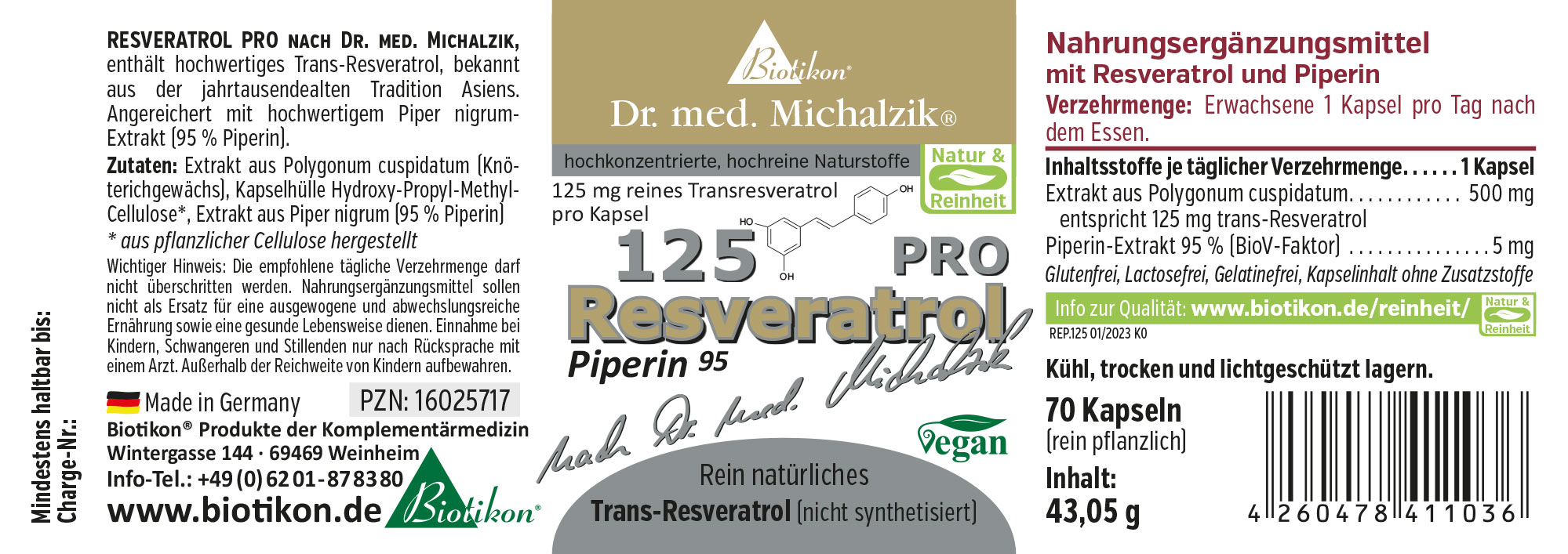Resveratrol 125 PRO