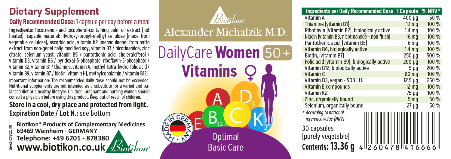 DailyCare Women 50+ Multivitamins