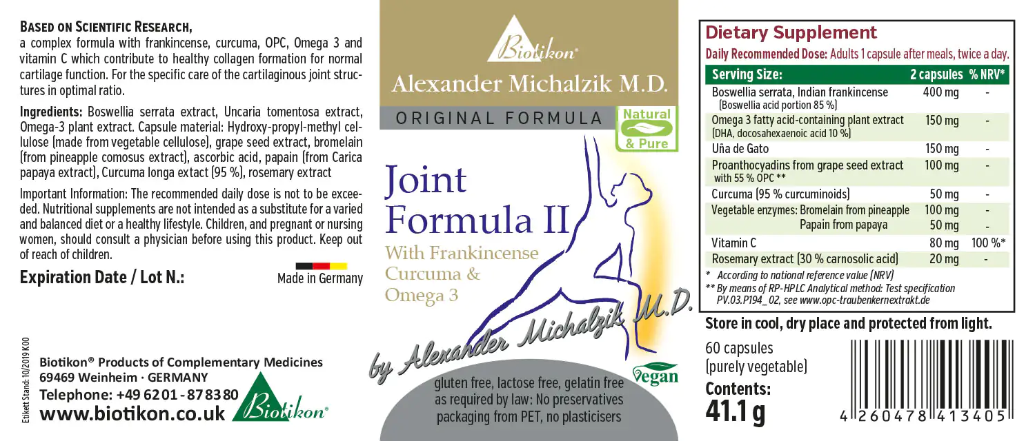 Joint formula II with frankincense