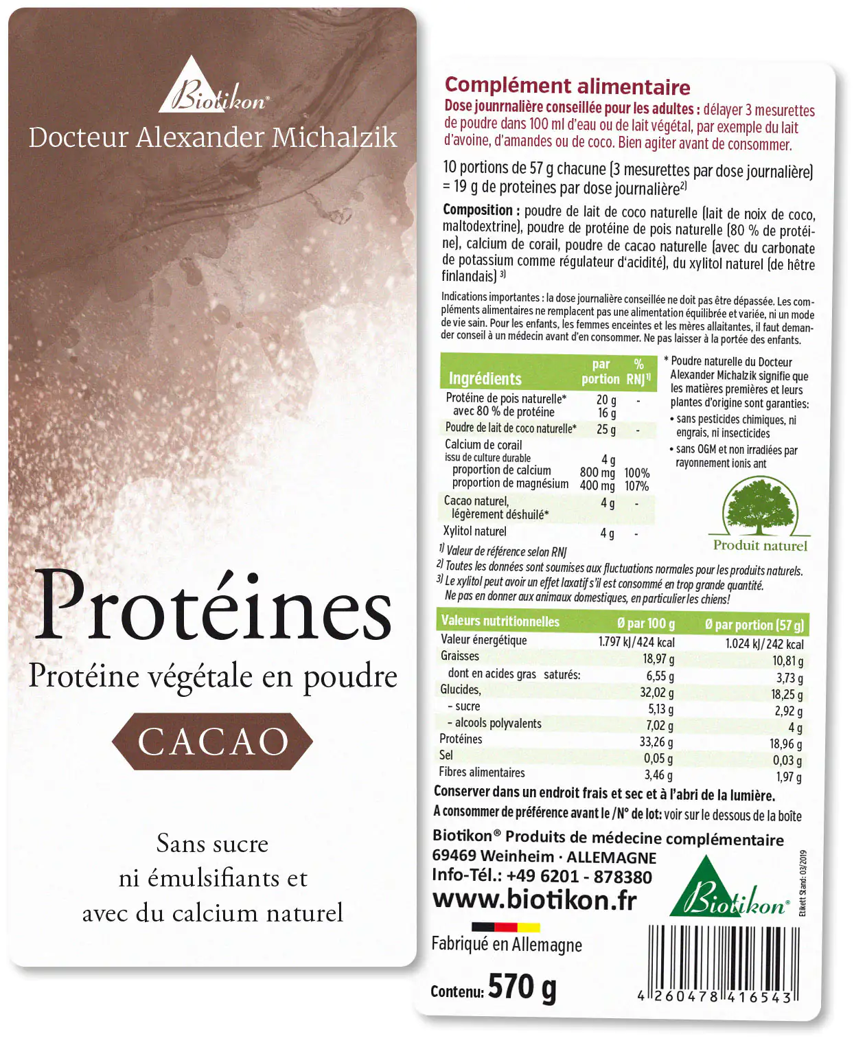 Proteine - 3er-Pack, 2x Kokos + Kakao