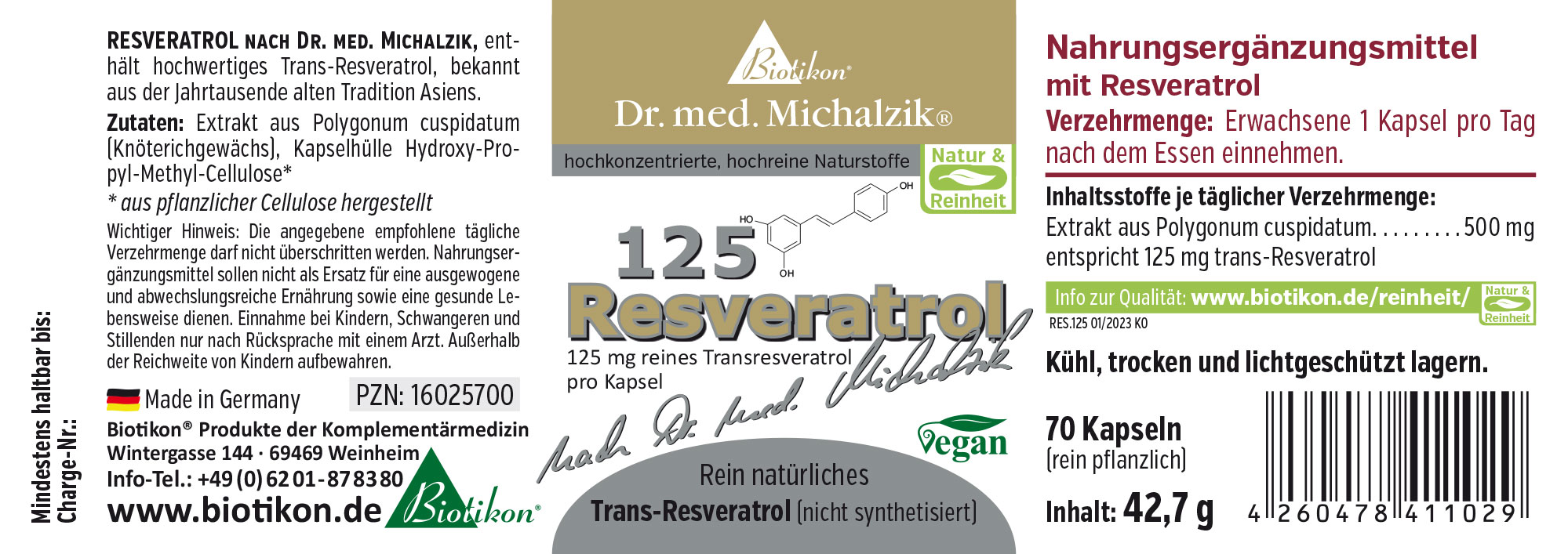 Resveratrol 125