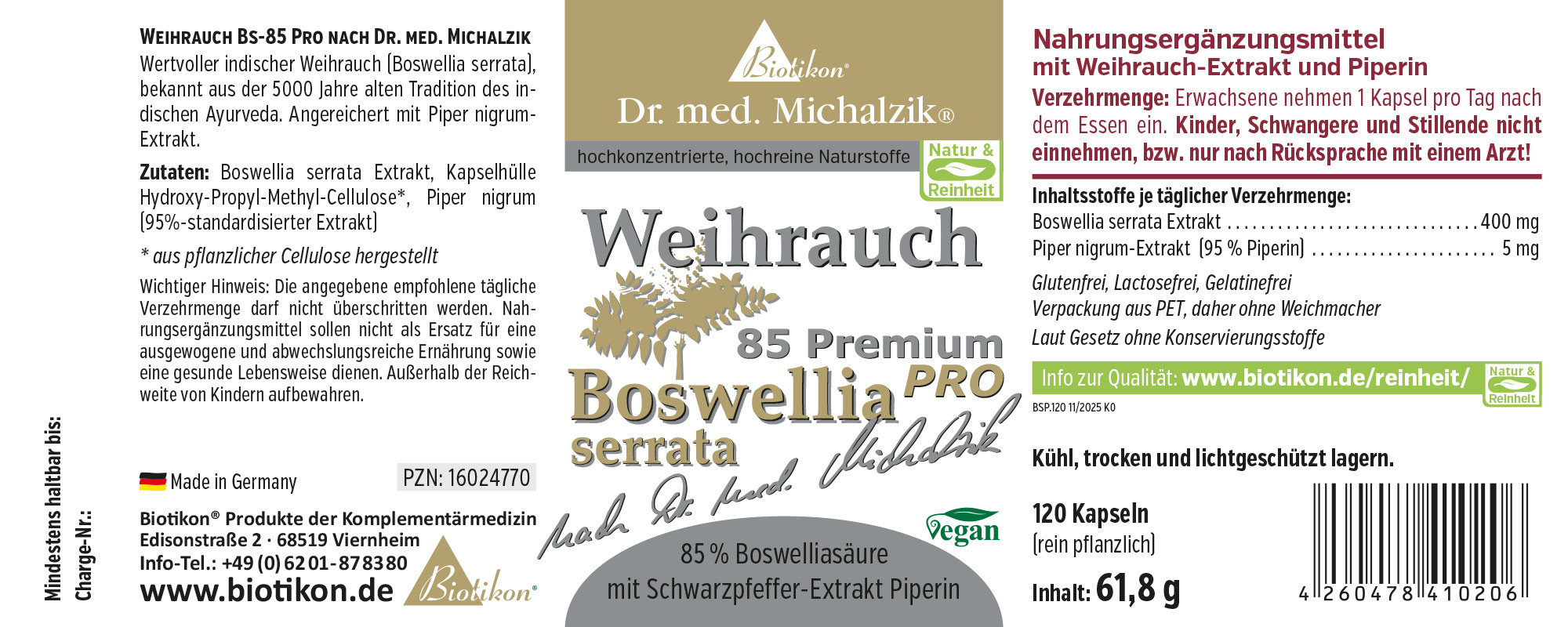 Weihrauch BS-85 PRO Piperin