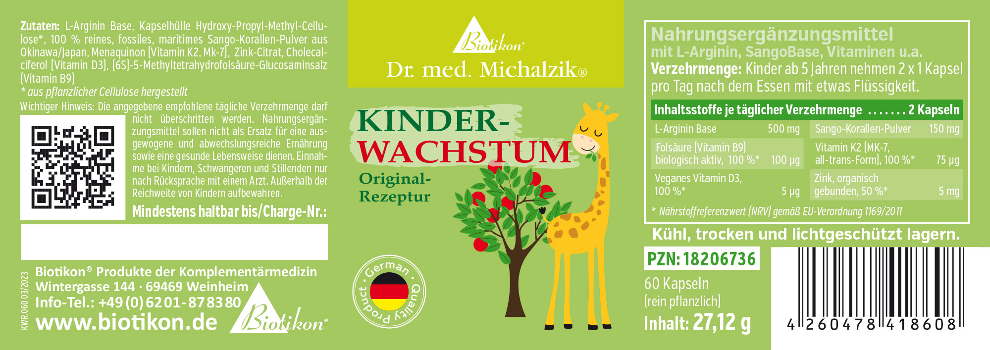 Kinder Wachstum