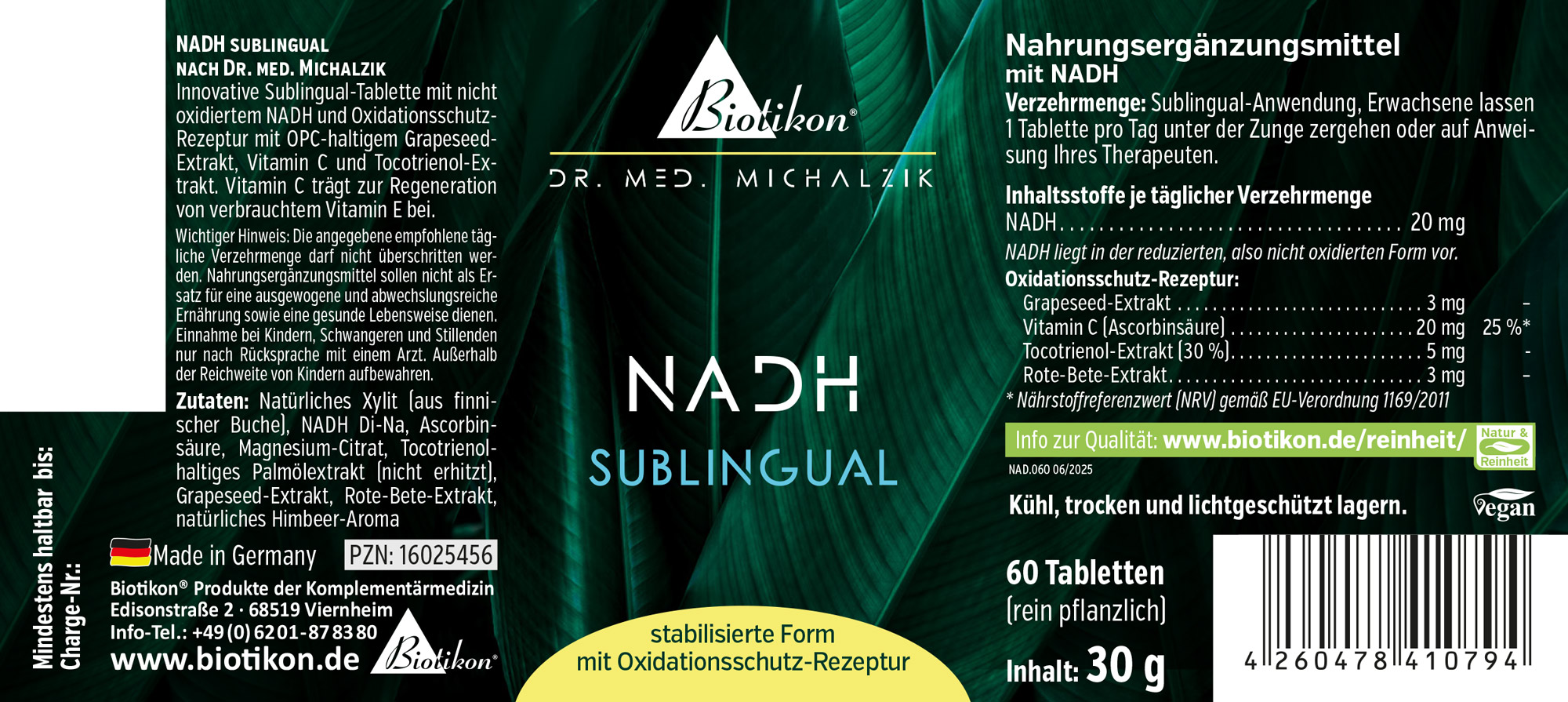 NADH sublingual