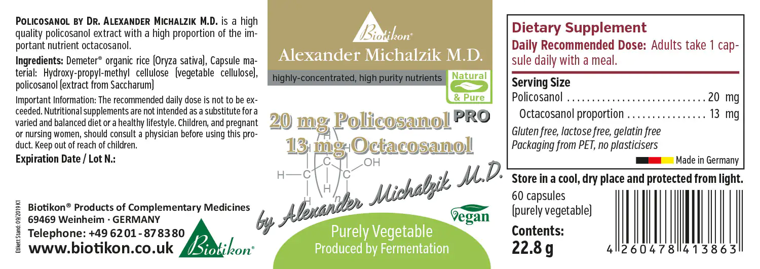 Policosanol PRO nach Dr. med. Michalzik