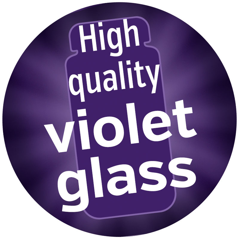Omega-3 forte vegan - 120 capsules, violett glass
