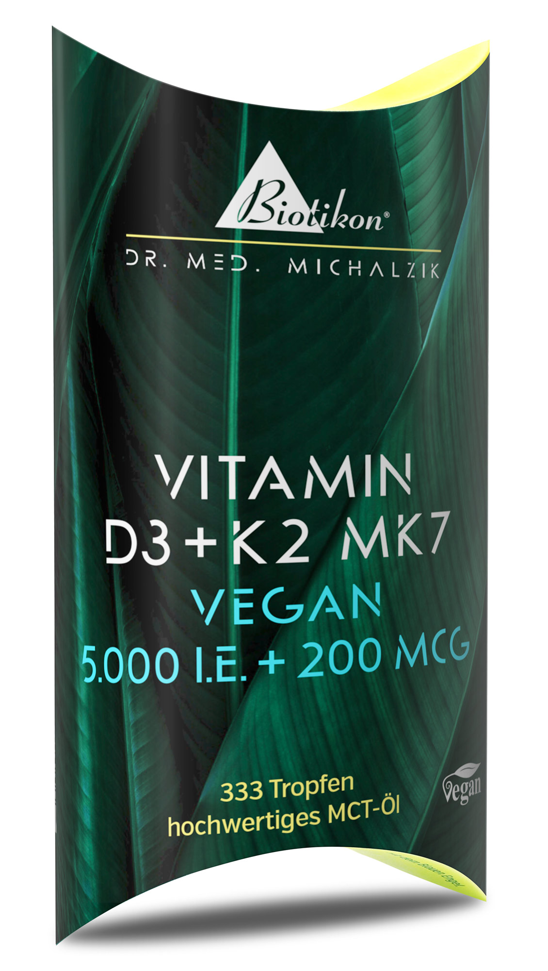 Vitamin D3 + K2 MK7 5.000 I.E. + 200 MCG Tropfen vegan (10 ml)