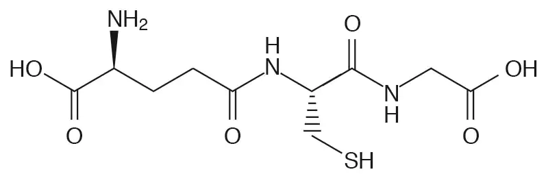 L-glutathione structural formula