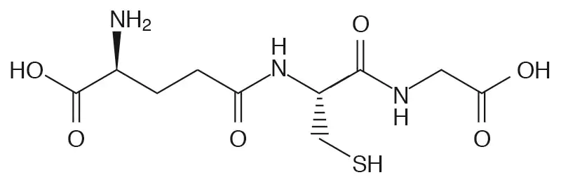 Formule structurelle du L-glutathion