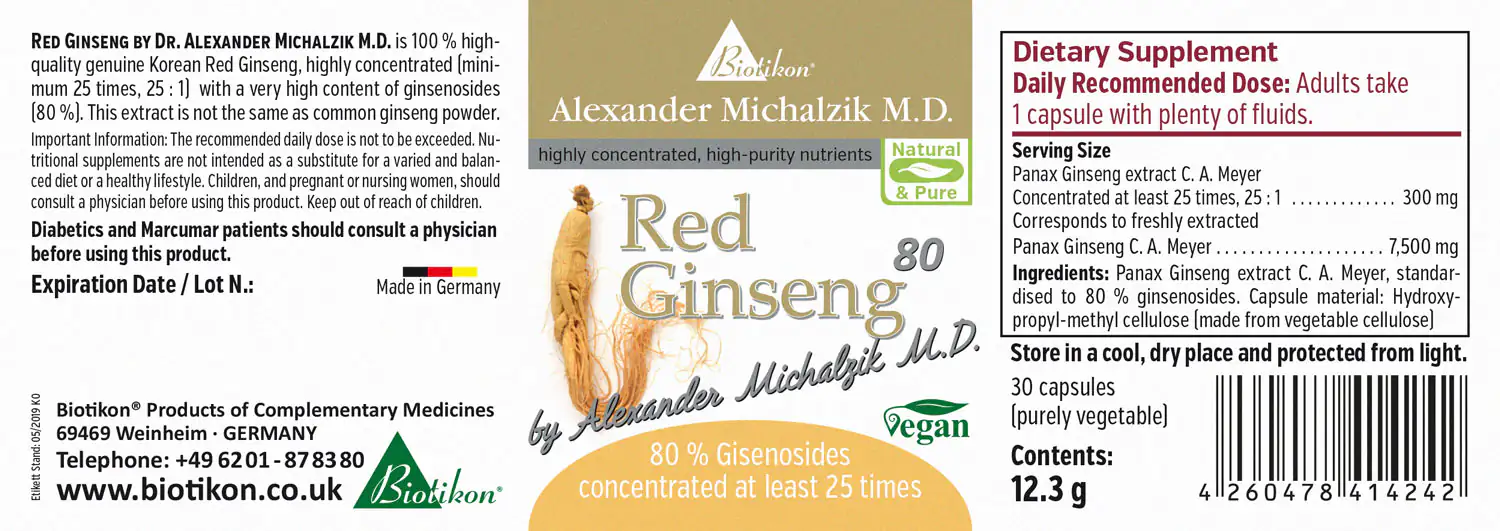 Ginseng nach Dr. med. Michalzik