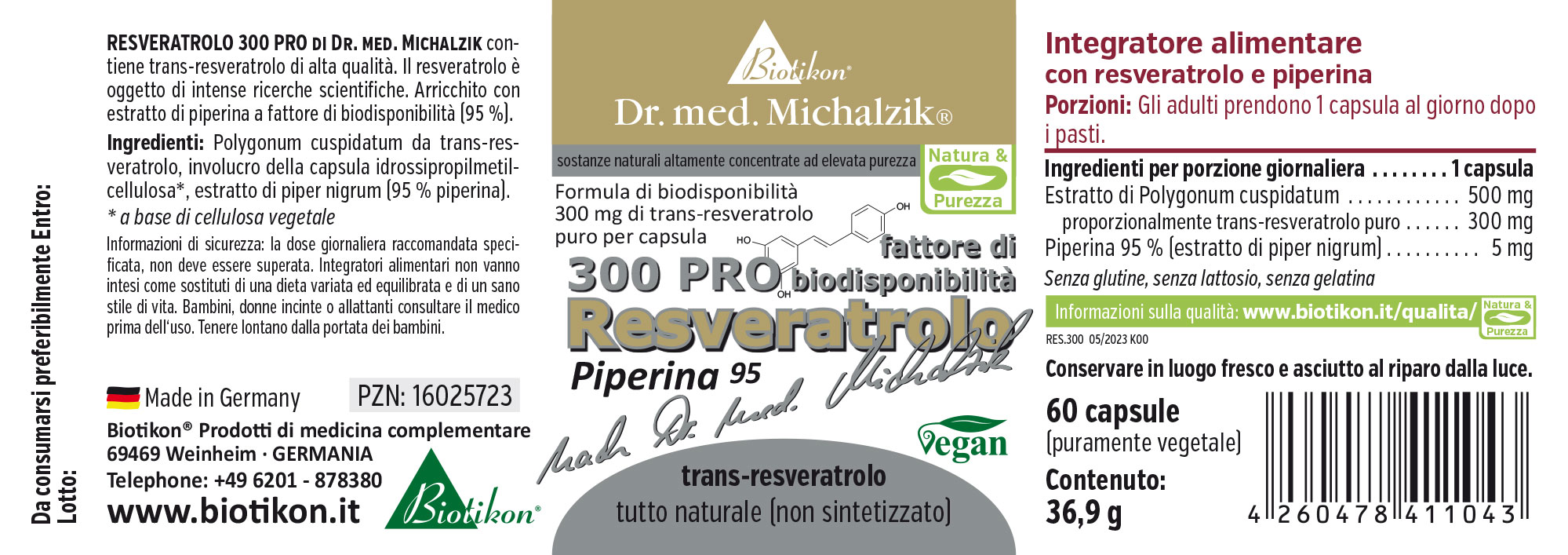 Resveratrolo 300 PRO