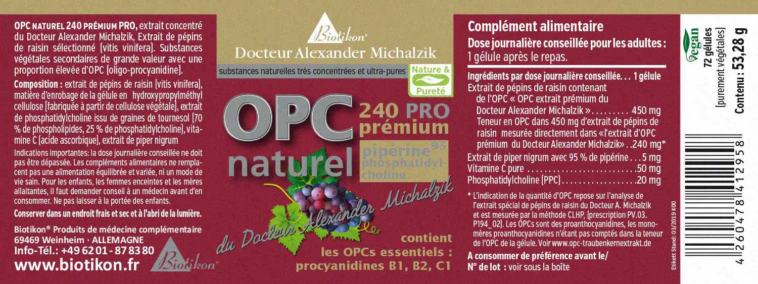 OPC prémium Pipérine PRO