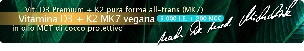 Vitamina D3 + K2 MK7 5.000 UI + 200 mcg gocce vegane