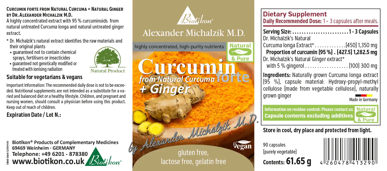 Curcumin forte from Organic Curcuma + Ginger