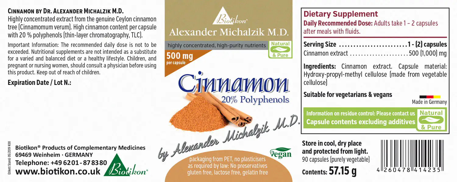 Cinnamon (Ceylon cinnamon)