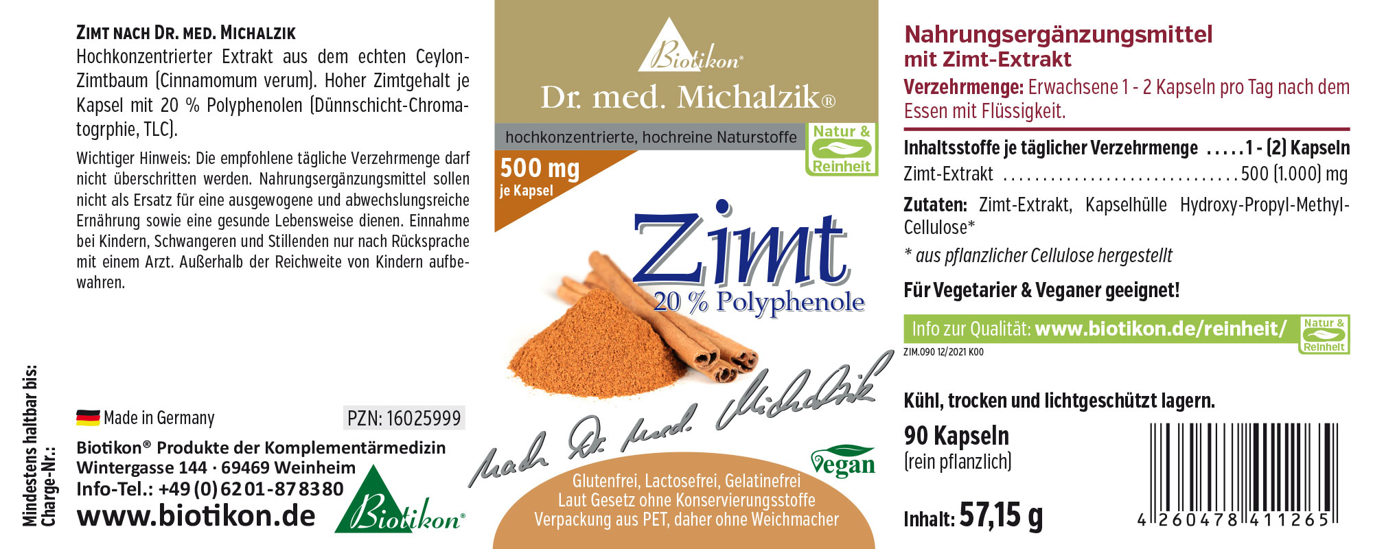 Zimt (Ceylon-Zimt) Test