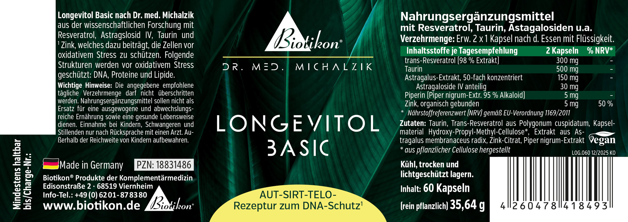 Longevitol Basic nach Dr. med. Michalzik