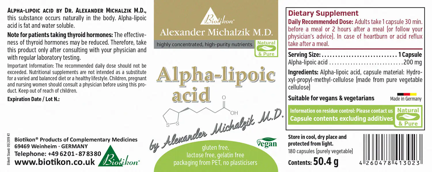 Alpha-lipoic acid