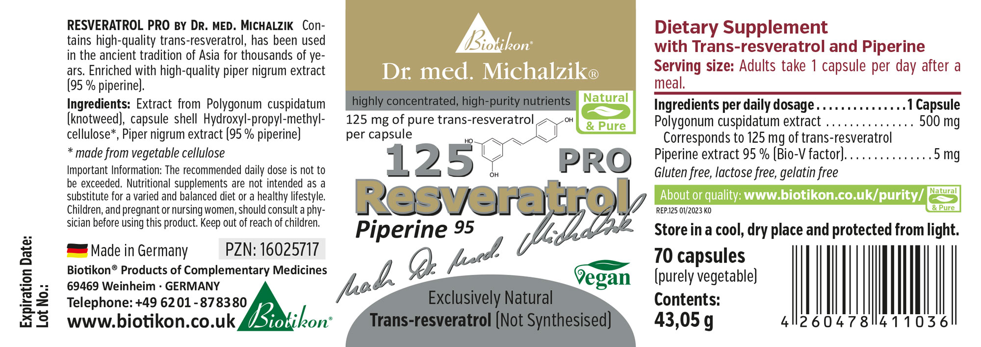Resveratrol 125 PRO