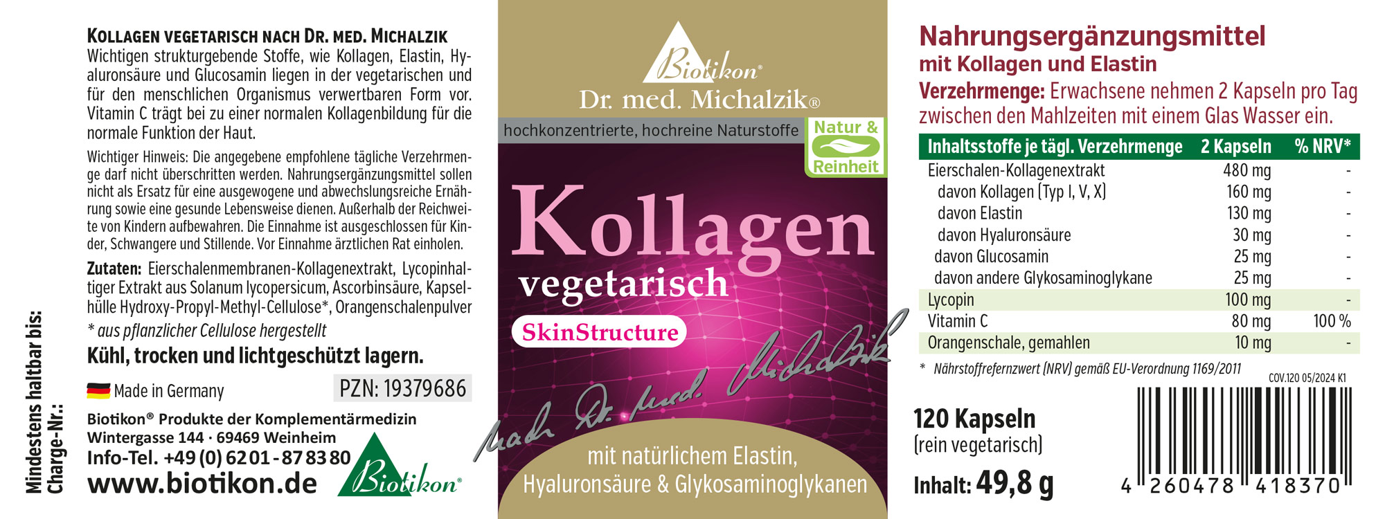 Kollagen vegetarisch SkinStructure