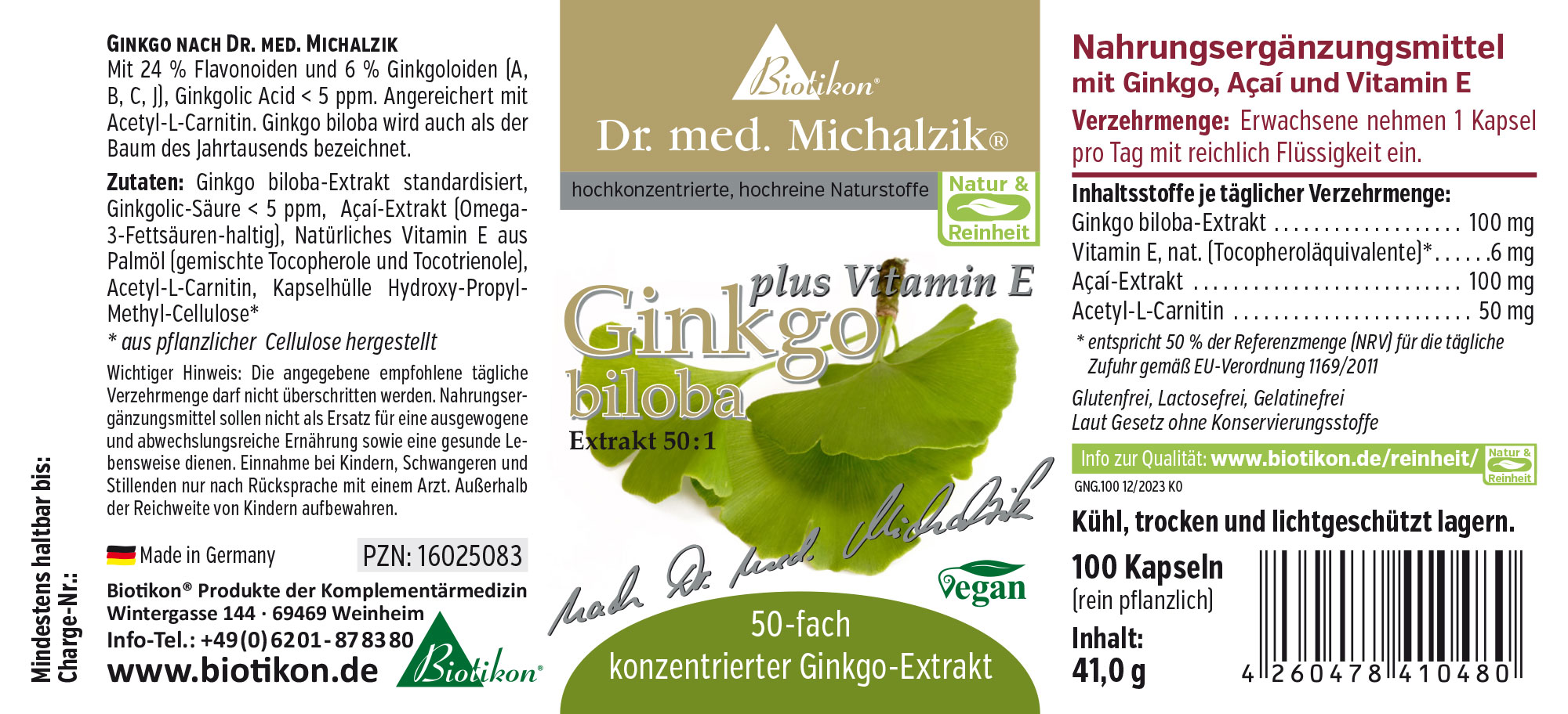 Ginkgo plus Vitamin E