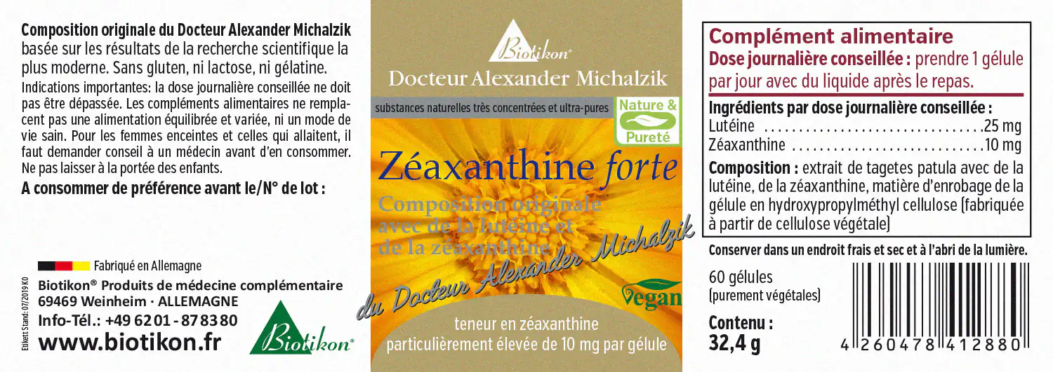 Zéaxanthine forte