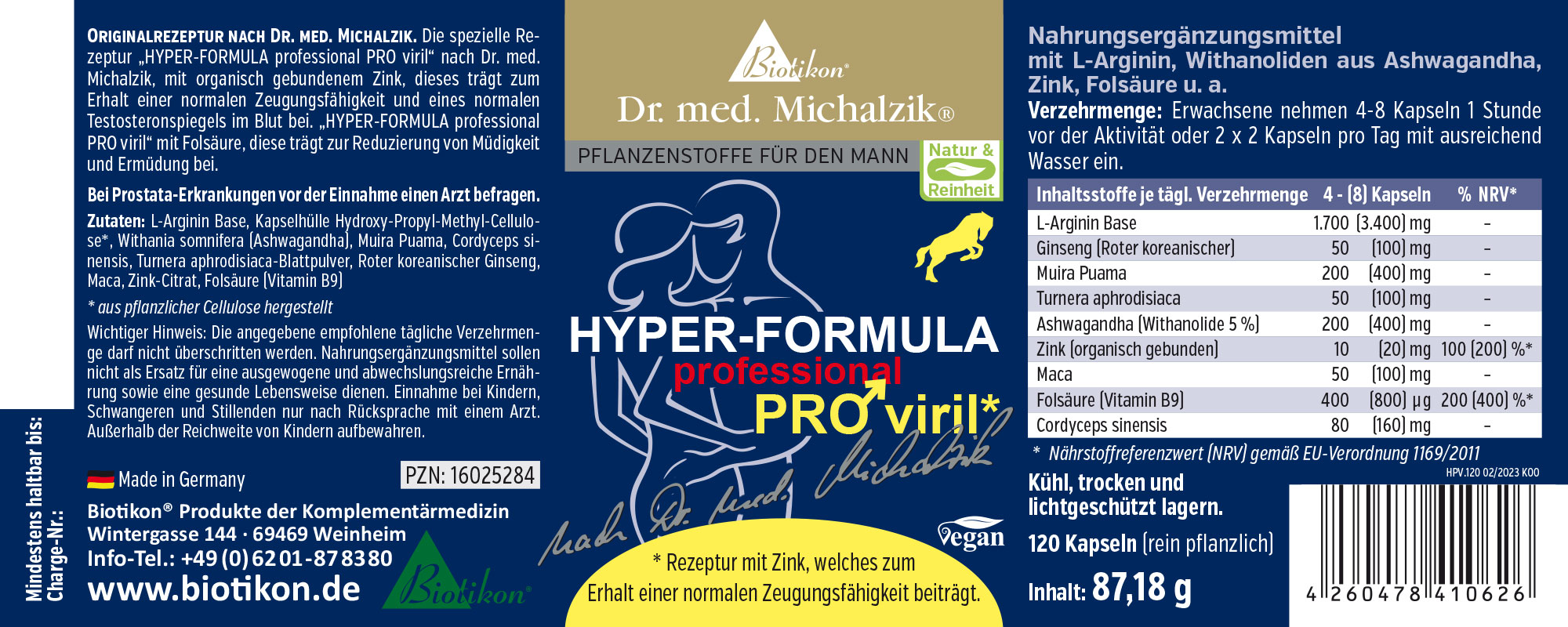 Hyper Formula PRO viril nach Dr. med. Michalzik