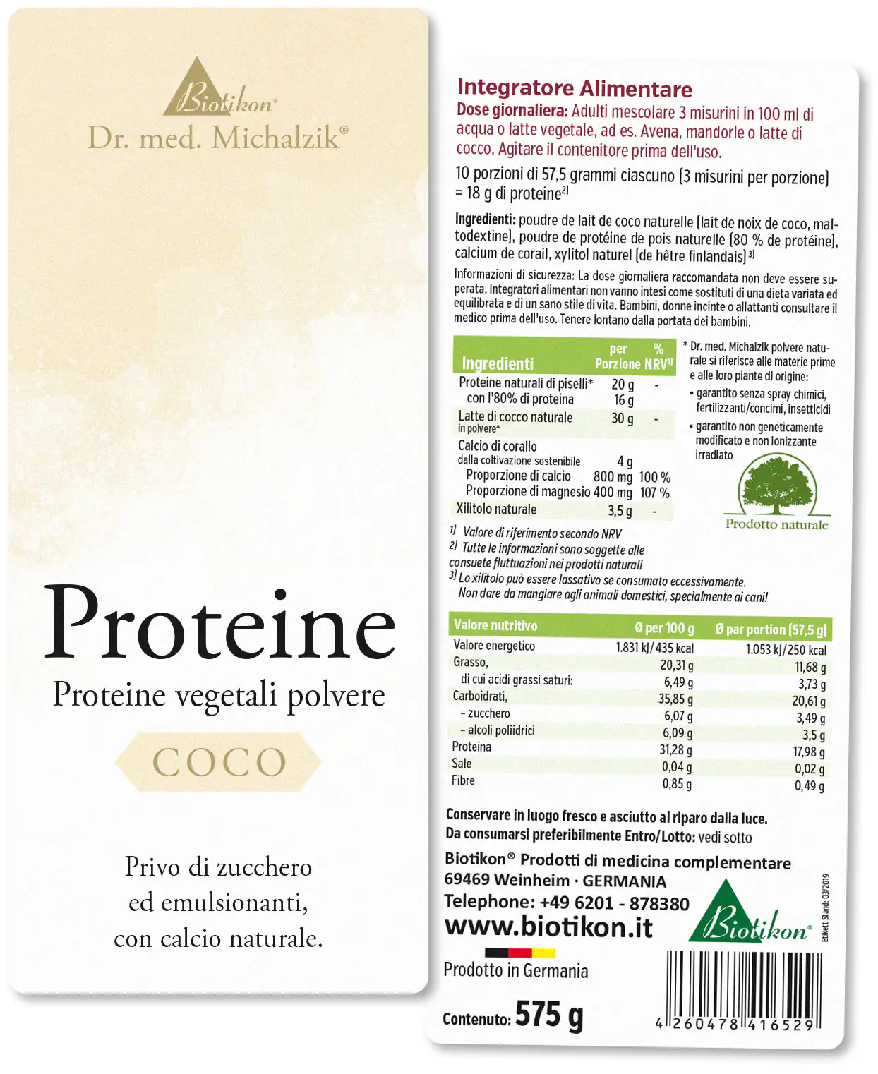 Proteine - 3er-Pack, 2x Kakao + Kokos