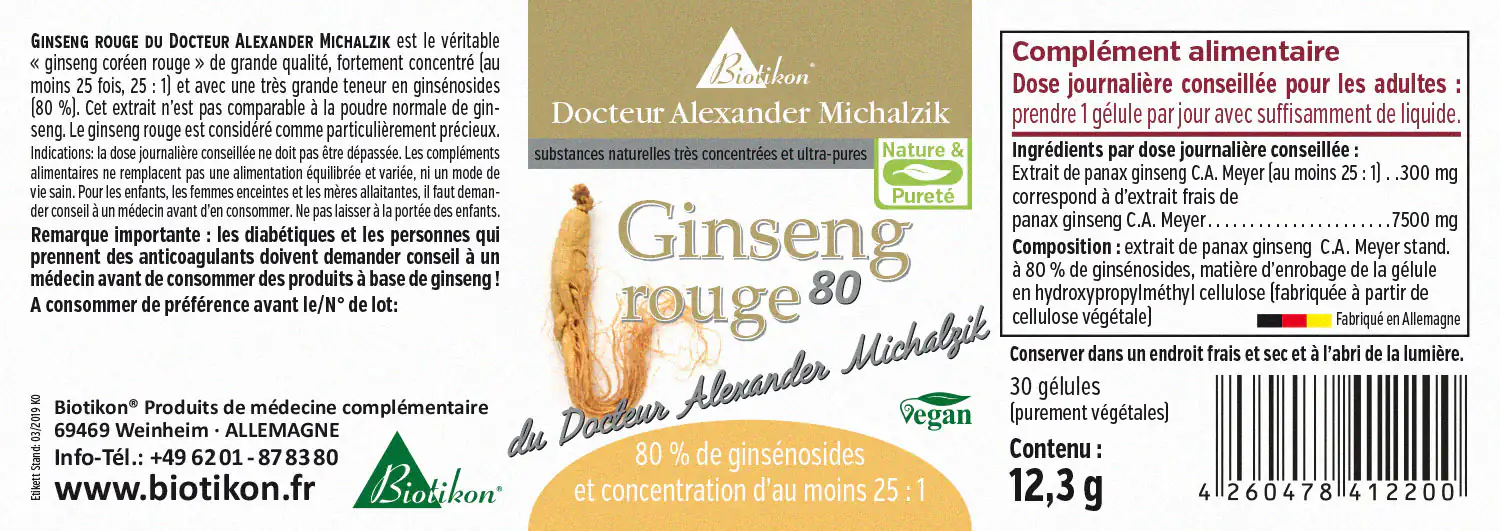 Ginseng nach Dr. med. Michalzik