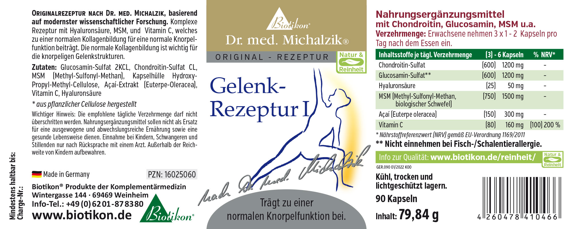 Gelenk-Rezeptur I nach Dr. med. Michalzik