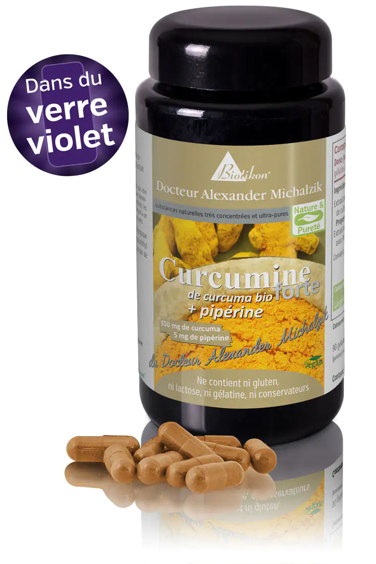 Curcumine forte de curcuma bio + pipérine