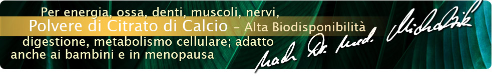 Polvere di citrato di calcio