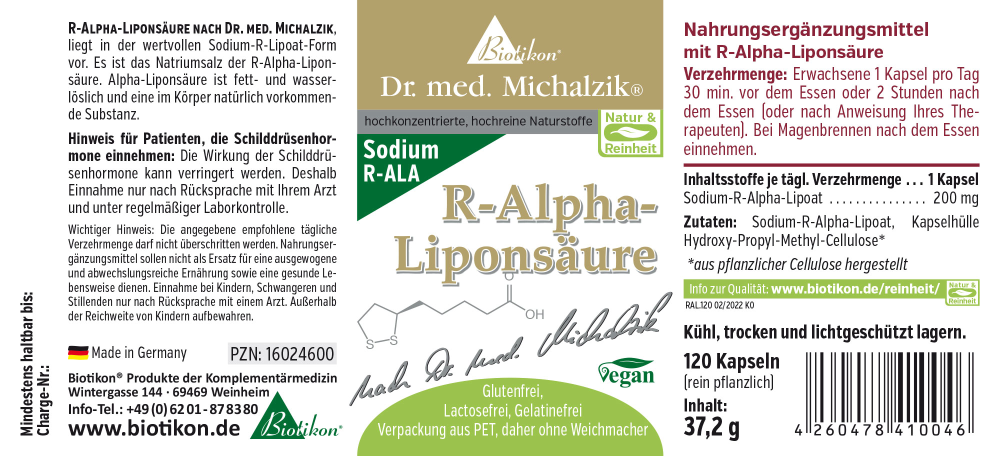 R-Alpha-Lipoic Acid