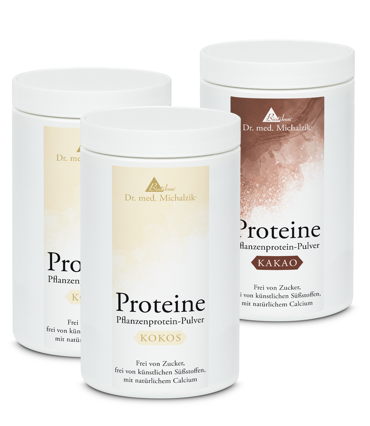 Proteine - 3er-Pack, 2x Kokos + Kakao