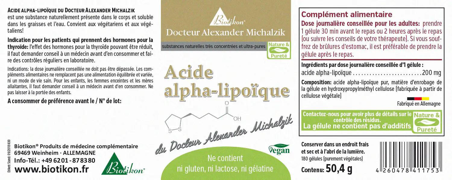 Acide alpha-lipoïque