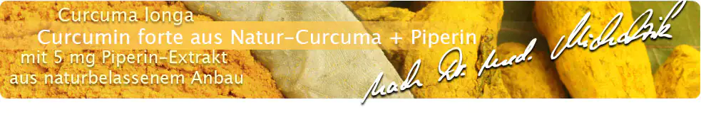 Curcumin forte aus Natur-Curcuma + Piperin