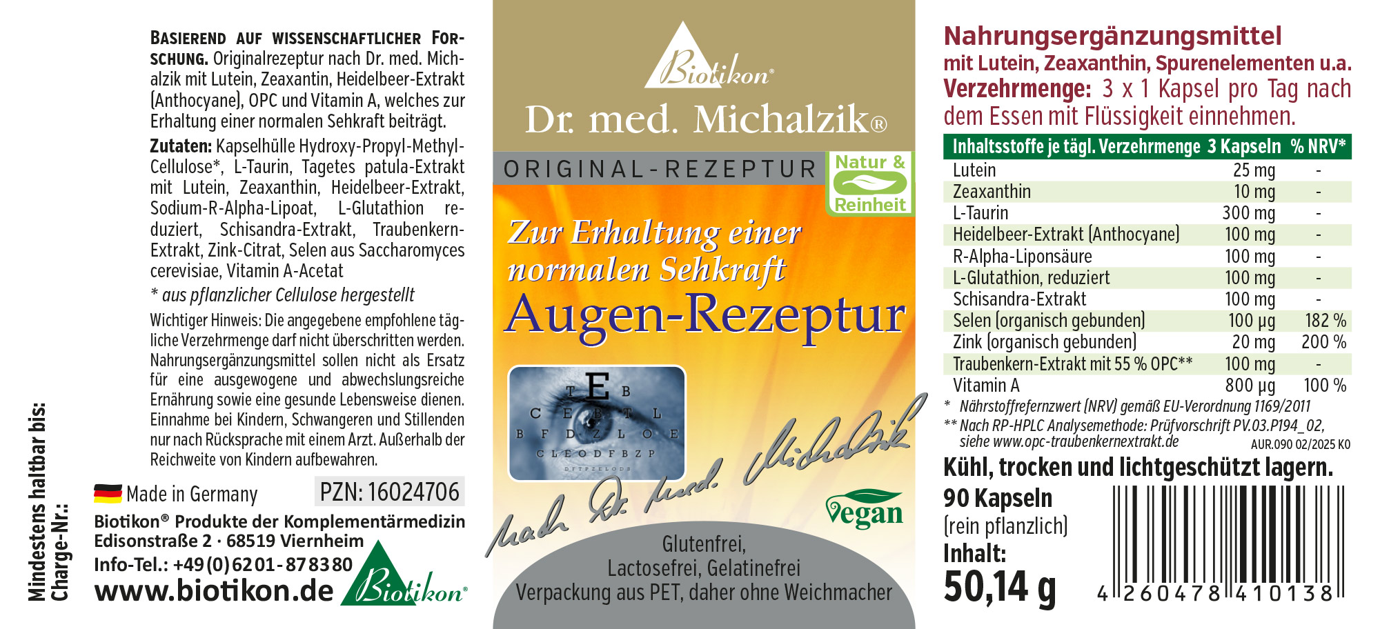 Augen-Rezeptur