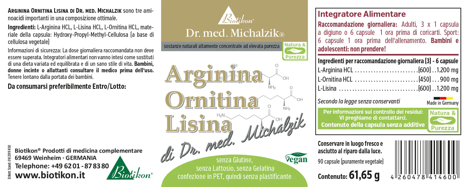 Arginin Ornithin Lysin nach Dr. med. Michalzik