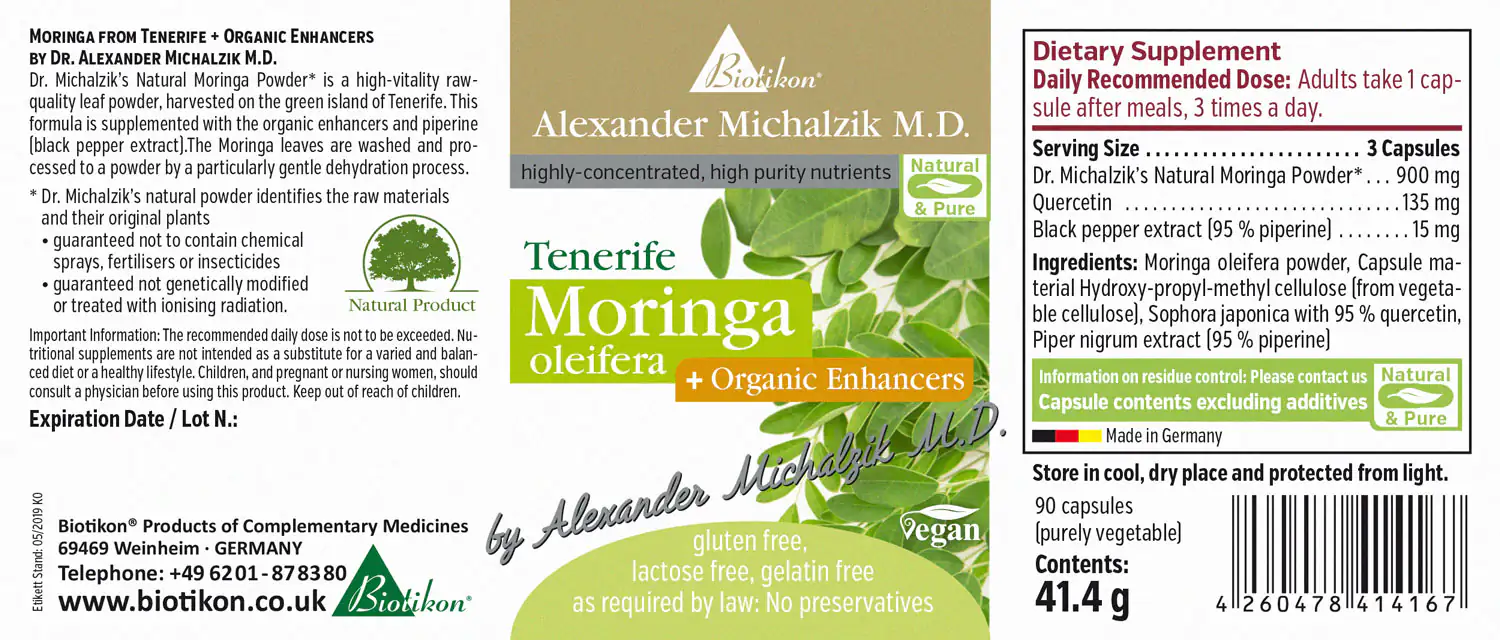 Moringa from Tenerife + Organic Enhancers
