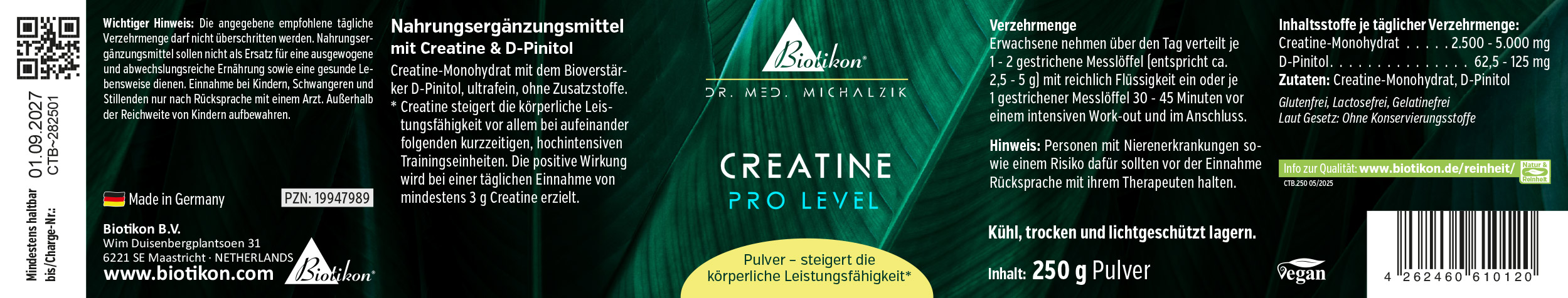 Creatine Pro Level Poudre