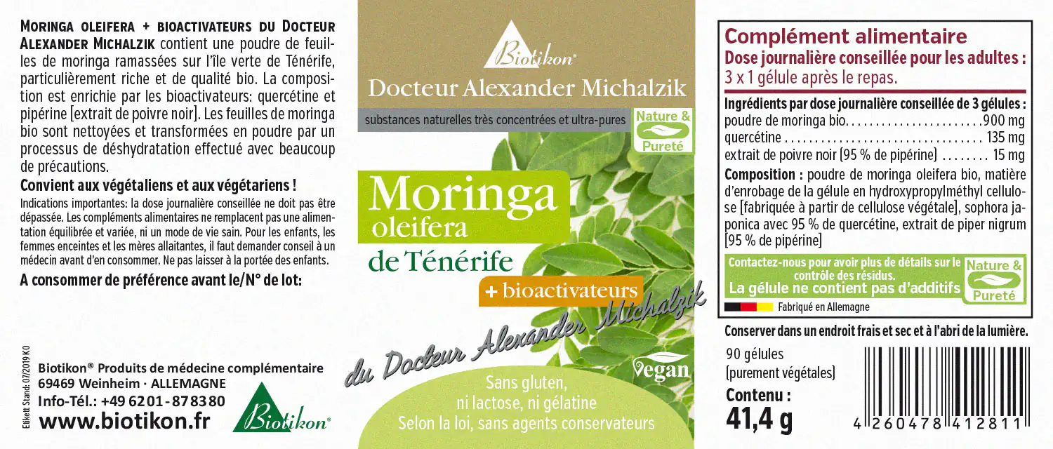 Moringa de Ténérife + bioactivateurs